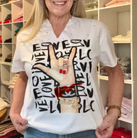 Load image into Gallery viewer, “Love “ rock-n-roll style
