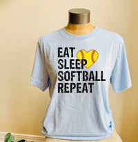 Load image into Gallery viewer, Eat sleep Softball 🥎  Repeat
