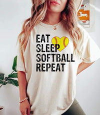 Load image into Gallery viewer, Eat sleep Softball 🥎  Repeat
