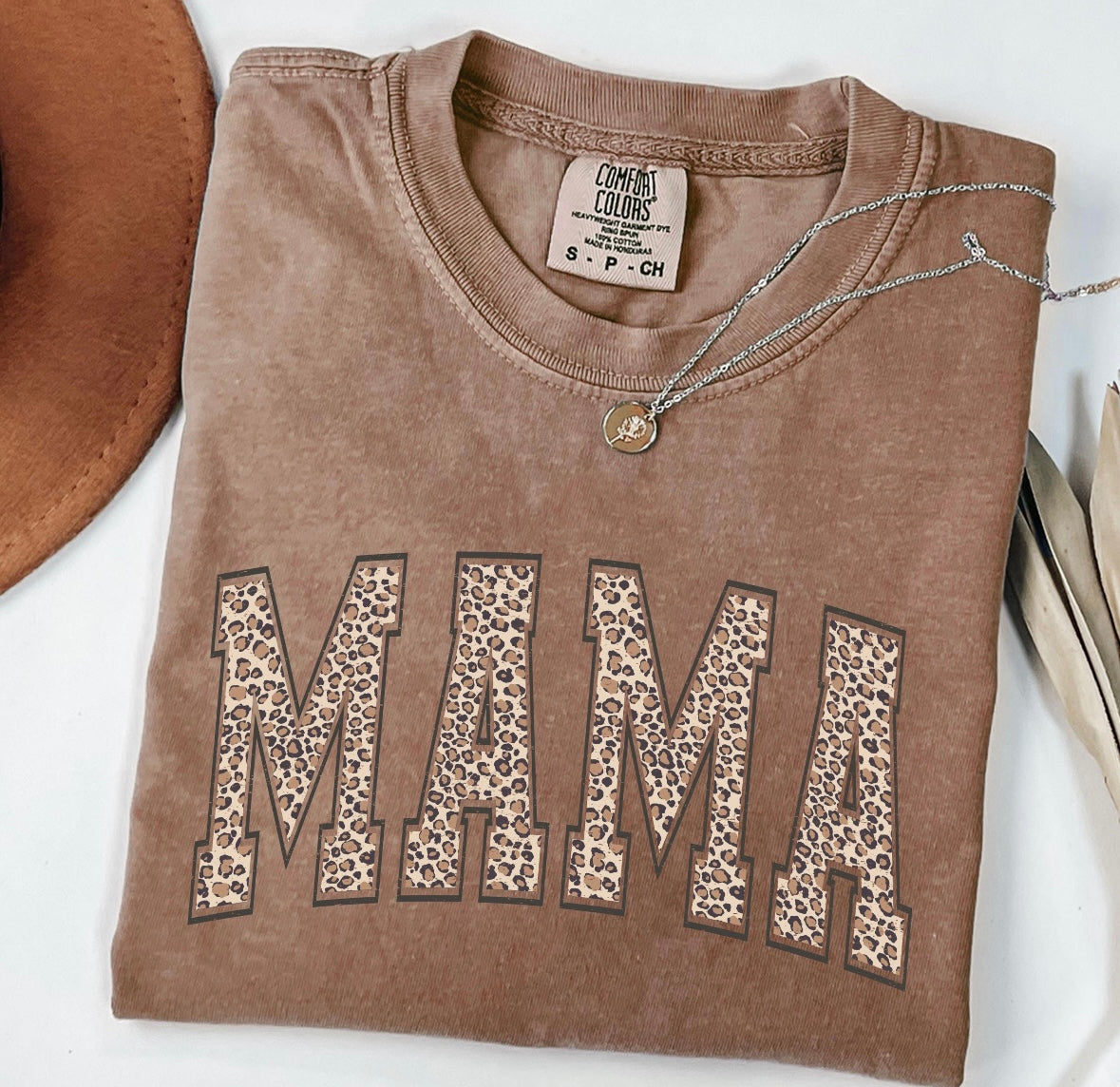 Mama tan leopard