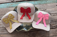 Load image into Gallery viewer, Trucker Har with Bow
