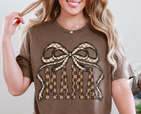 Load image into Gallery viewer, Mama checkered with bow
