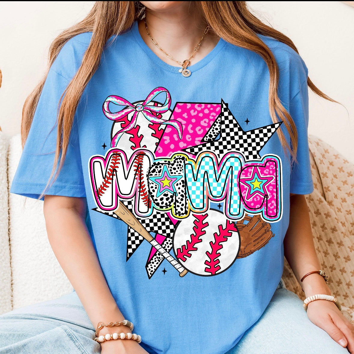 Baseball Mama Bright colors