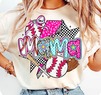 Load image into Gallery viewer, Baseball Mama Bright colors
