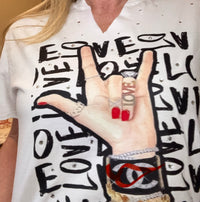 Load image into Gallery viewer, “Love “ rock-n-roll style
