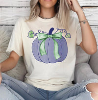 Load image into Gallery viewer, Preppy seersucker pumpkin
